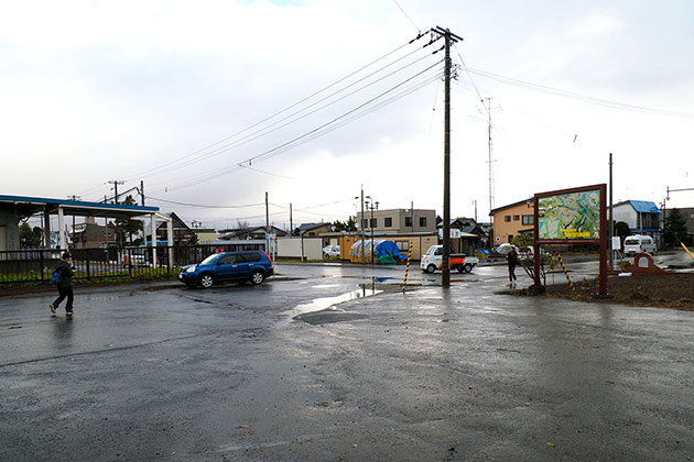 新十津川駅の駅前