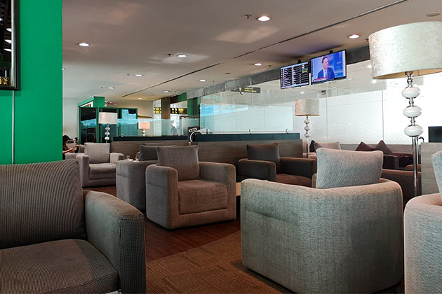 Jade Lounge in Yangon Airport
