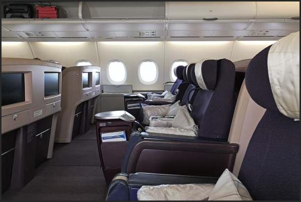 マレーシア航空A380ビジネスクラス席
